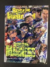 Willie Mays Hank Aaron Signed Sports Illustrated 8/13/90 +35 HOF Autographs JSA