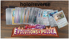 lot de 40 cartes pokemon holo reverse EV2 evolutions à paldea