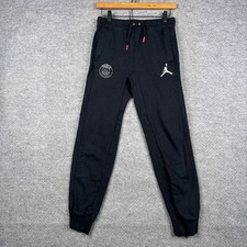 Air Jordan Paris Saint-Germain Pants Youth 12-13 YRS Black Sweatpants Logo
