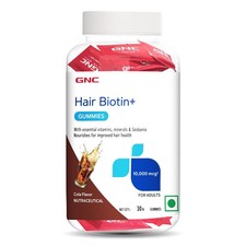 GNC Hair Biotin+ 30 Gummies Nourishes & Improve Hair Health With 100% RDA Biotin