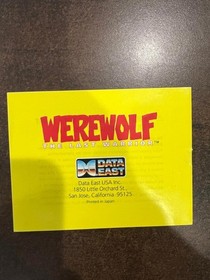 Werewolf Nintendo NES - Complete CIB Box Excellent!