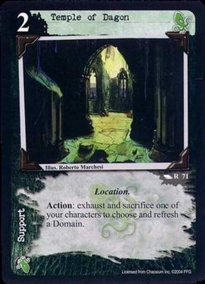 Temple of Dagon - Unspeakable Tales - Call of Cthulhu CCG