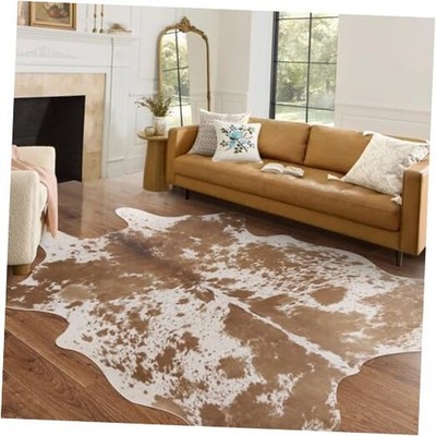 Large Cowhide Rug 10x8 ft Rustic Cow Hide Rug Cowhide XXL ( 10X8 ft ) Tan Tug