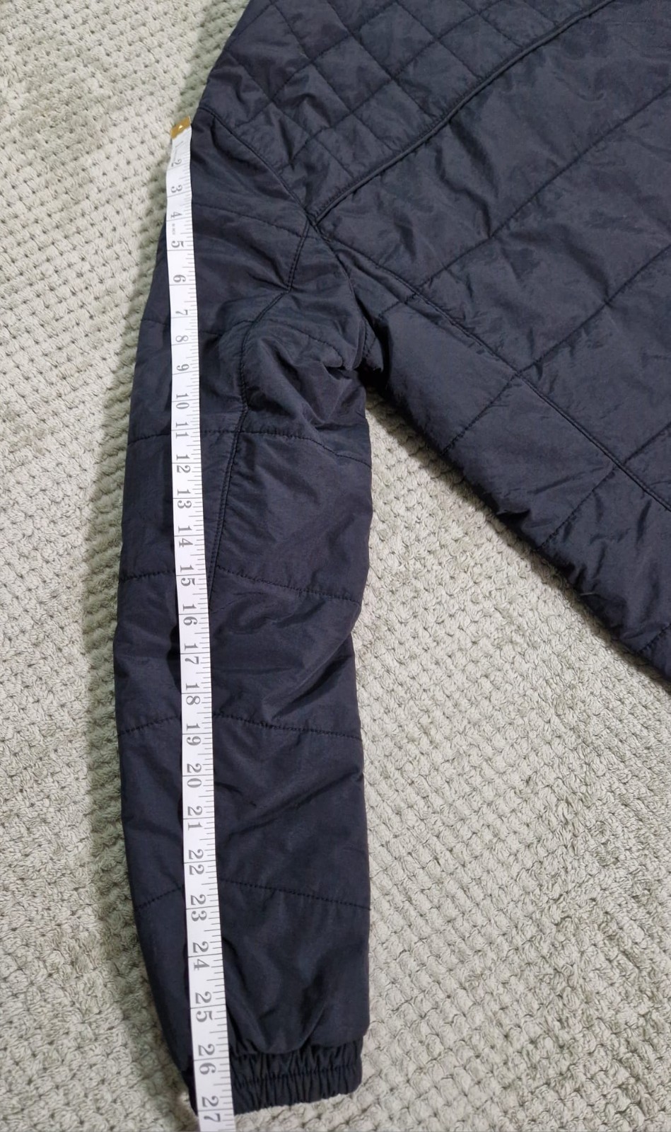 Hugo Boss Orange Bomber Jacket Mens Navy Blue UK 52 Full Zip Lightweight Quilted thumbnail 13