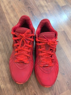 Nike Lebron Zoom Basketball Shoe Men's Red Used Size 8 Please Read