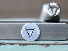 SUPPLY GUY 5mm Texas Longhorn Metal Punch Design Stamp SGCH-54
