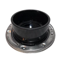 Oatey 4” ABS Toilet Flange w/ Test Cap Closed Stainless Steel Ring