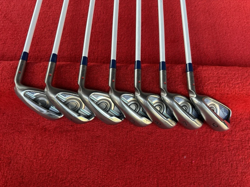 PING GLe Womens Irons 6-W, U & S (7pcs) Red Dot ULT230 Lite Graphite Ladies Flex - Image 2 of 4