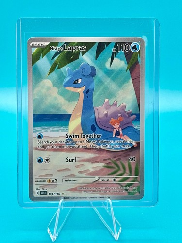 Pokemon Misty's Lapras 194/182 Illustration Rare Destined Rivals NM