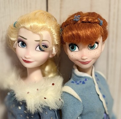Disney Store, Olaf s Frozen Adventure, 12  Singing Doll Set, Elsa, Anna, HTF