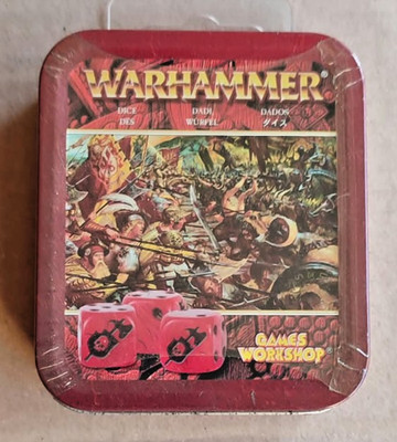Warhammer Fantasy Würfel mit Blechdose - Sammleratikel!