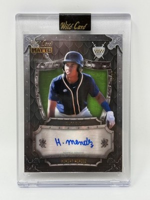 2024 Wild Card Matte Weekend Warrior Auto Hendry Mendez WWA-HM GREEN & ORANGE