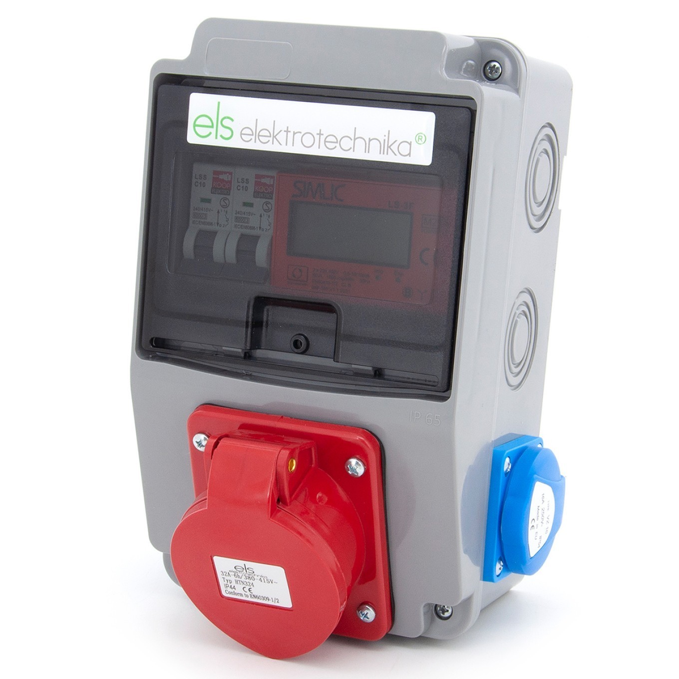 Construction distributor 2 * GS 230V + 32A/4 + 6NO22C01L/4