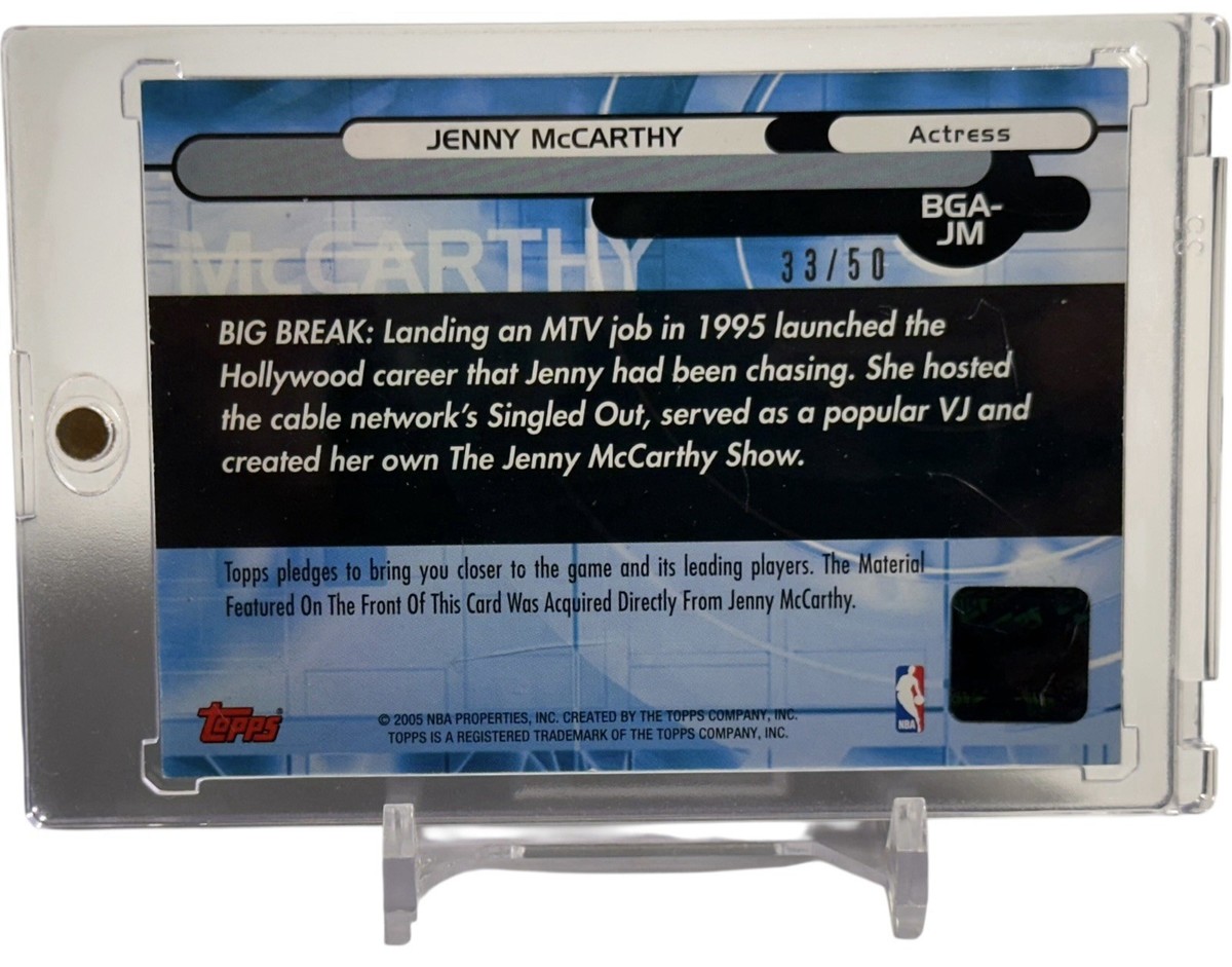 NBAカード jenny mcCarthy auto NBAカード jenny mcCarthy auto