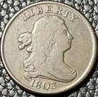 Photo of a 1803-P Half Cent from an eBay listing that sold on Jul 14, 2026