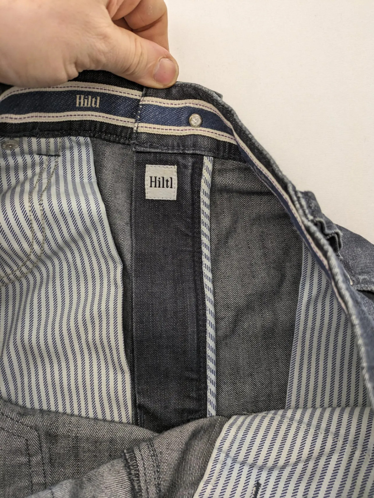 Hiltl Herren Jeans Hose Gr 49 Dunkelgrau Anthrazit Denim Stretch Regular 2388 image 8