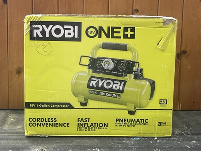 #ad Ryobi P739 18V ONE Cordless Portable 1 Gal Steel Tank Air Compressor 120 PSI $112.00