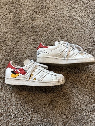 Tenis Adidas Disney Mickey Mouse blancas talla 4 - Imagen 2 de 6