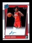 2021-22 OPTIC #159 JALEN GREEN RC ON CARD AUTO AUTOGRAPH SUNS