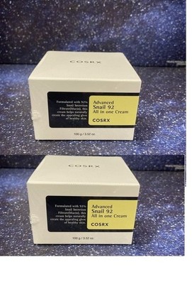 2 Pack COSRX cosS02-C Advanced Snail 92 All in One Cream - 3.52 oz Exp 2027