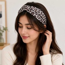Women's Leopard Headband Sports Yoga Stretch Hair Band Elastic Hair Accessory