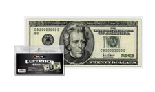 BCW 100 Regular Bill Currency Sleeves 6 1/4 x 2 11/16 Soft Poly 2 Mil. #CS184