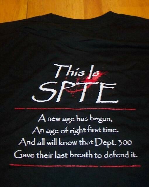 300 THIS IS SPTE MOVIE T-Shirt XL - image 3