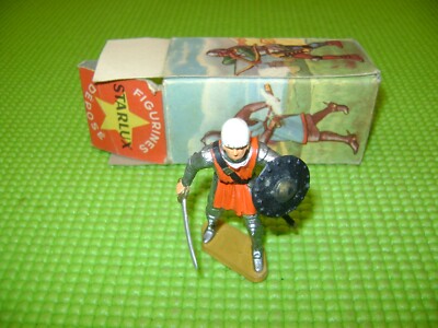 STARLUX MOYEN AGE 6001 CHEVALIER COMBATTANT BOUCLIER ROND EN BOITE D'ORIGINE