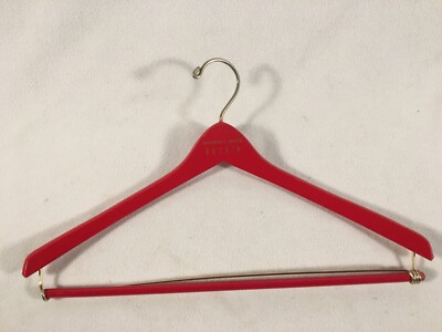 Wooden Suit Coat Blazer Closet Hanger ~ Al Baskin Wishbone Red