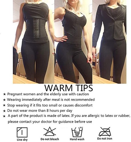 Fajas Reductoras Colombianas Entrenador de Cintura de Látex Formador de Cuerpo Torso Largo Cincher. - Imagen 12 de 26