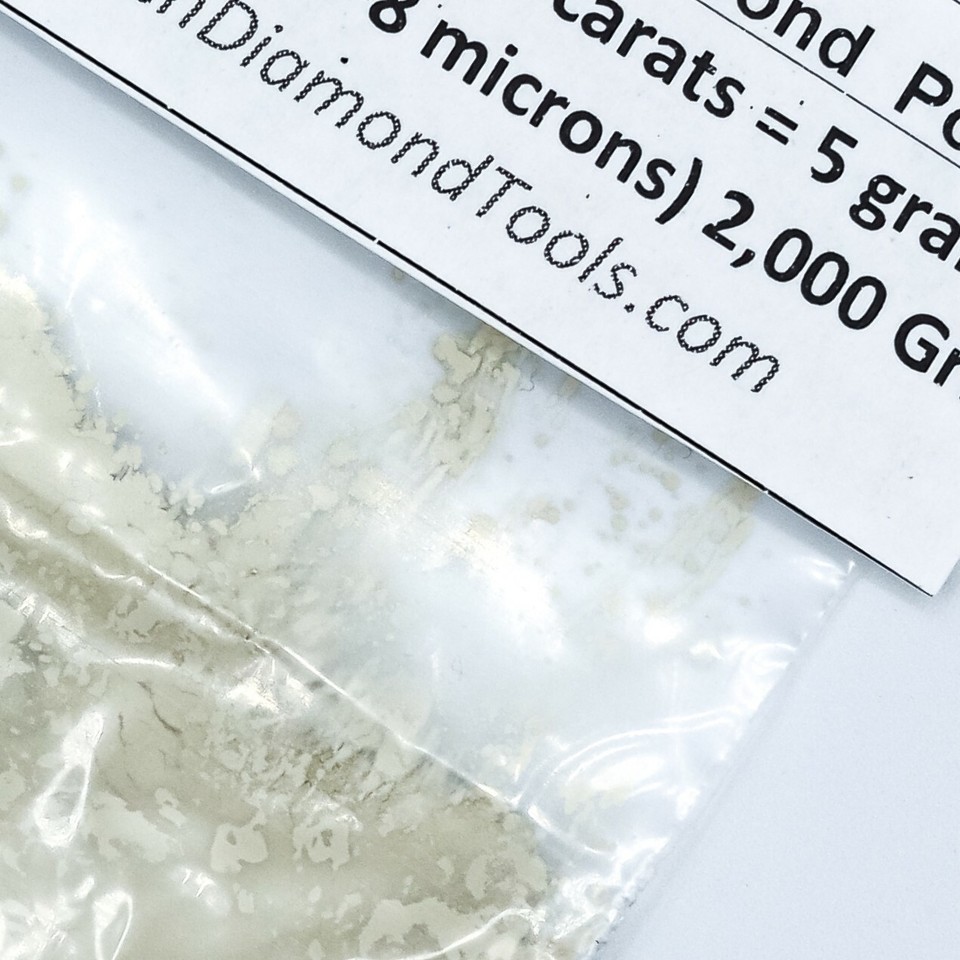 Diamond Paste Kit (M) 12x5 Grams, Polishing, Lapidary Size 100,000
