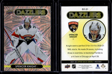 2021-22 Upper Deck Series 1 Dazzlers Orange Spencer Knight #DZ-21