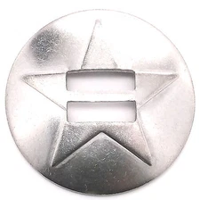Slotted Star Concho 304 Stainless Steel 1-1/2" 1351-03