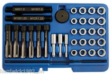 LASER 5206 GLOW PLUG THREAD REPAIR TOOL KIT 31 PIECES 8mm 10mm 12mm