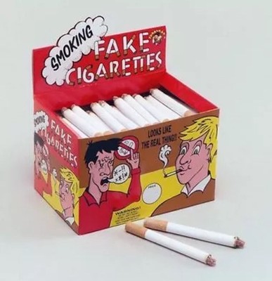 things that look like cigarettes 10x Fake Cigarettes Smokes Effect Lit Powder Theatrical Stage Prop Novelty  Joke