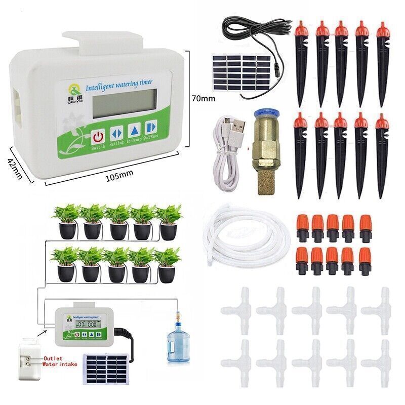 Solar Automatisch Pflanzen Bewässerung Bewässerungssystem Tropf