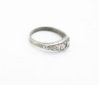 925 Sterling Silver  Vintage Thin Circle Pattern Band Ring Sz 6.5  RG3724 — photo 3
