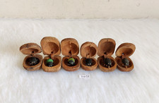 Vintage Wooden Litchi Fruit Hidden Moving Insect Inside Scary Kids Props Toy51