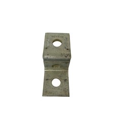 B-Line B105 Strut Fitting 3 Hole Offset Z-Support Zinc Plated 0114D