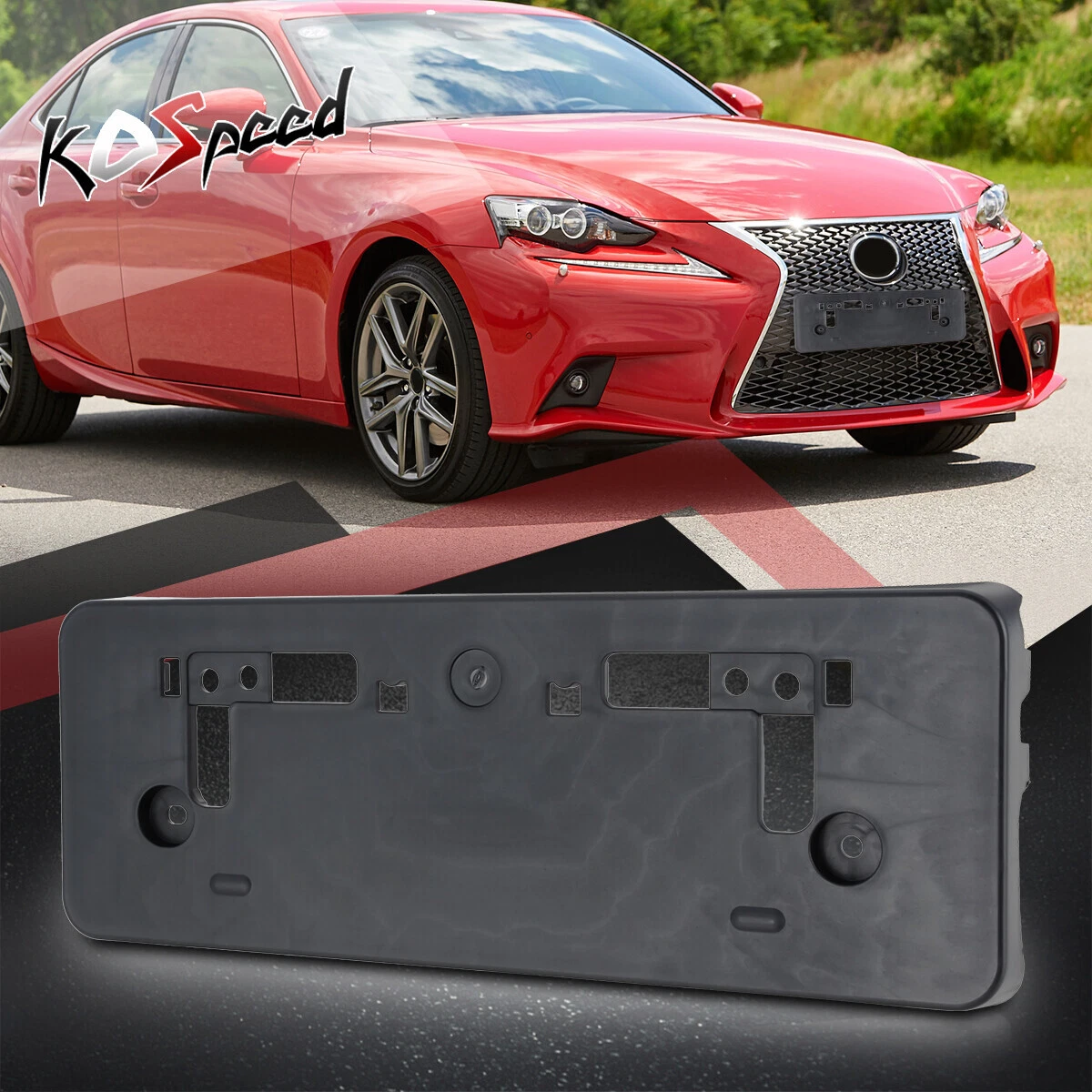 Front License Plate Mounting Bracket for 14 16 Lexus Is200T Is250