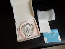 Intelligent Portable Neck Massager Heat Pulse Vibration Pain Relief Machine PINK