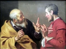 high quality oil painting handpainted on canvas "Elisa and Gehasi  "