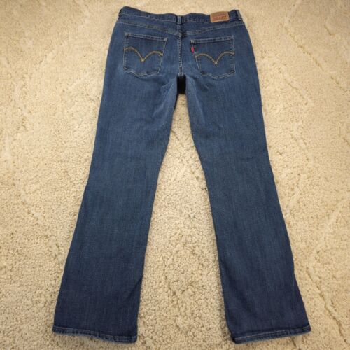 Levi Strauss Womens Jeans Classic Bootcut Size 14 33x31 Mid-Rise Stretch Denim - Picture 2 of 9