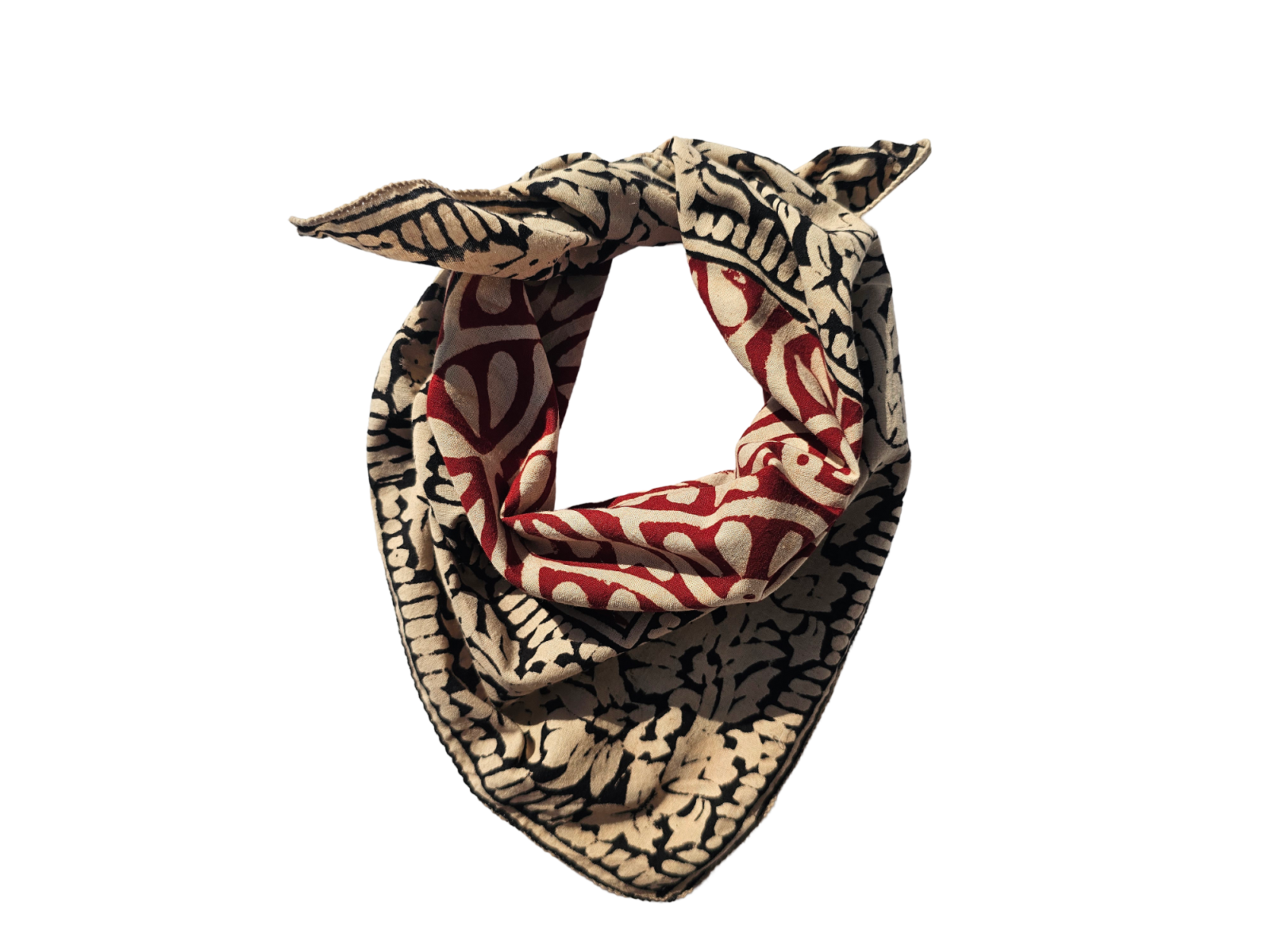 Hand Block Print 100%Cotton Soft bandana Women Bandana Neck Scarf Bohemian Style