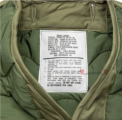 Chaqueta Forradora Red Tornado M-65 Invierno Para Hombre Abrigo Acolchado Verde Ejército - Imagen 15 de 19