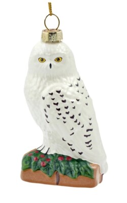 Universal Studios The Wizarding World Of Harry Potter Hedwig  Glass Ornament NWT