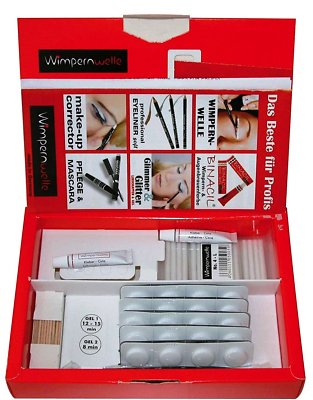 (436,88 / 100ml) Wimpernwelle Basis Set Klassik Einzelportion Wimperndauerwelle