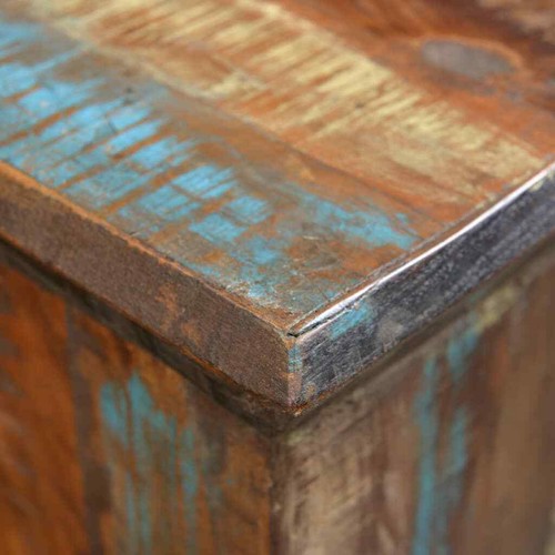 Solid Reclaimed Wood Stools Antique Style Chair Footrest Furniture vidaXL - Picture 6 of 7