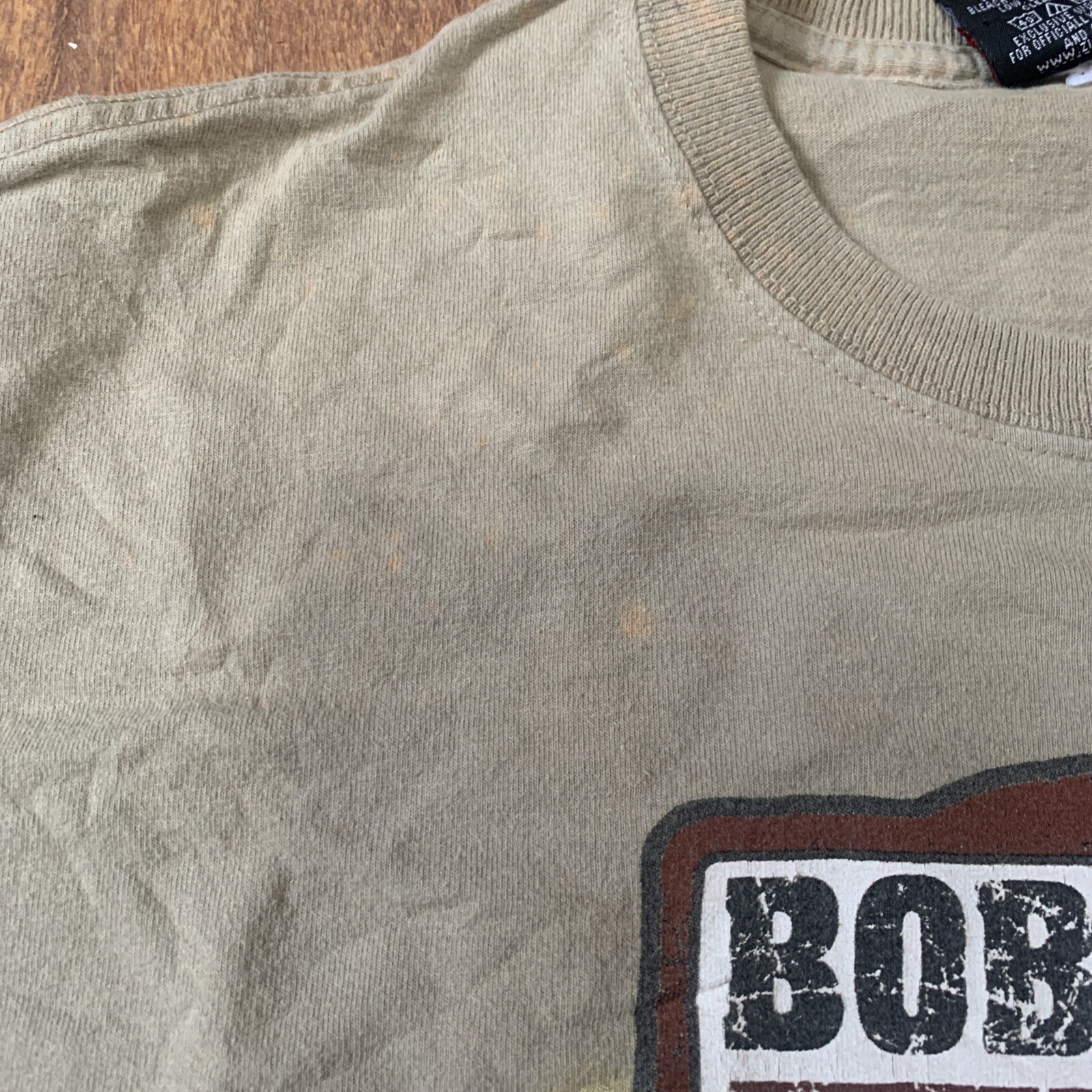 Vintage 2004 Bob Marley Amsterdam Zion Graphic T-shirt Large Beige