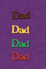DAD  8 best die cuts scrapbook cards